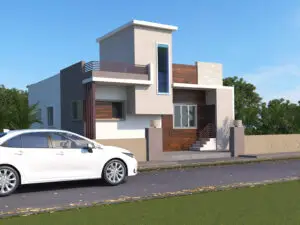Eest Facing 2BHK House Plan